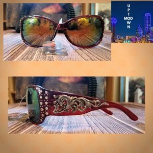 Montana West Boot Scroll Collection Sunglasses NWT